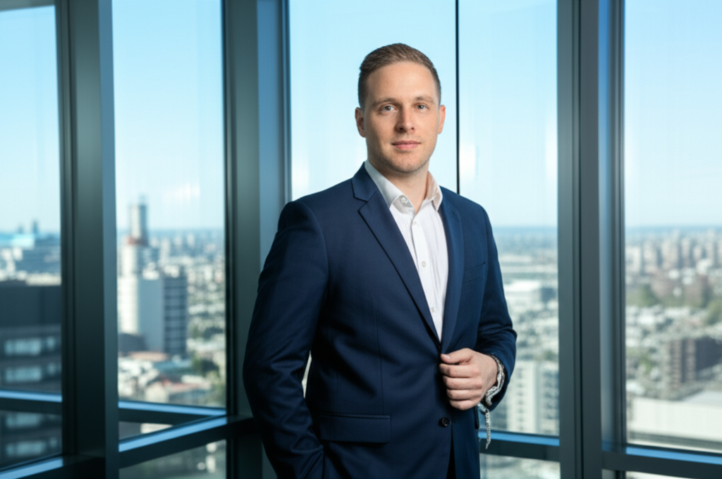 Business headshot example